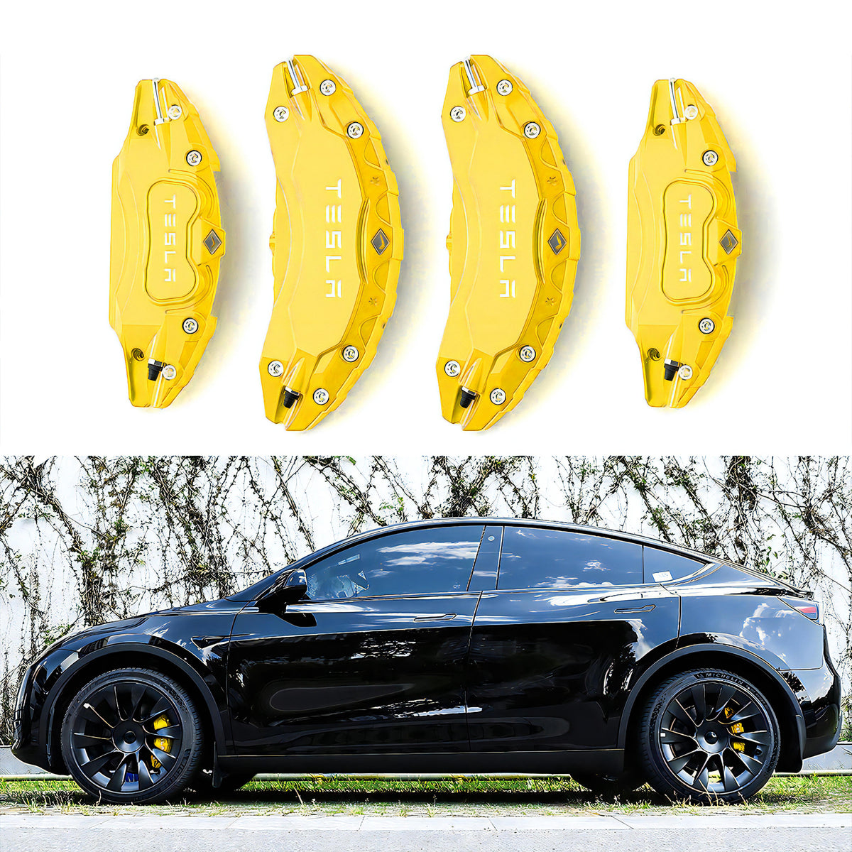 Tesla 2024 Model 3 Highland Brake Caliper Covers (4Pcs) - Yellow