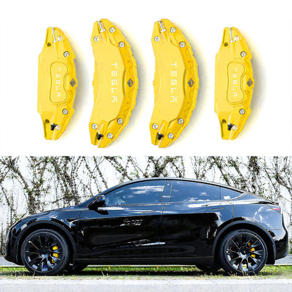 EVBASE Brake Caliper Cover Caliper Protector Fit for Tesla Model 3 / Y 18/19/20 inch