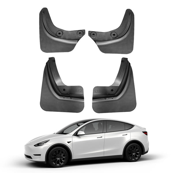 MUD FLAPS Tesla Model Y vs. Tesla Model 3. Hat TESLA optimiert