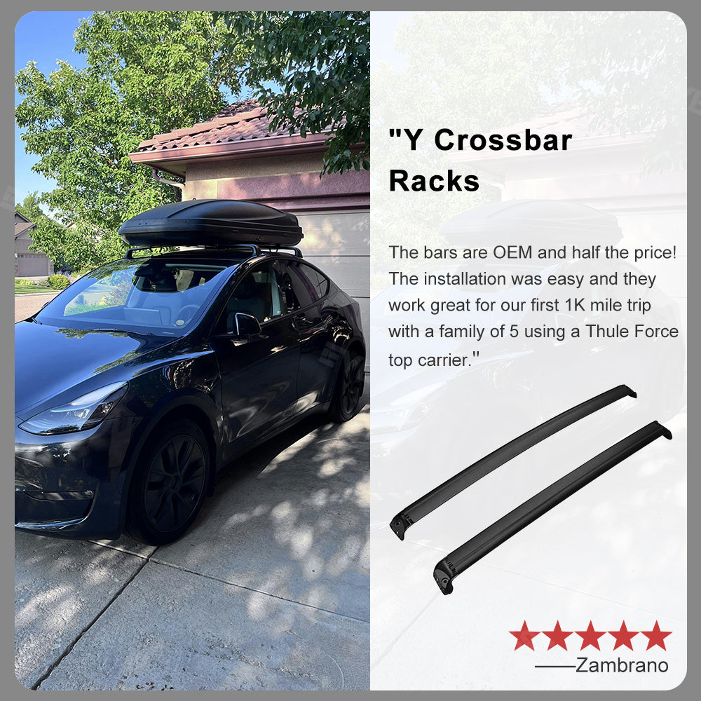 Tesla Storage Rack Tesla Model 3 Y Crossbar Roof Rack Lockable Cargo Carrier 2PCS – EVBASE ...