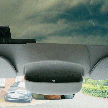 EVBASE Model 3 Highland Sunglasses Holder Glasses Case Overhead Roof Eyewear Storage Box For Tesla