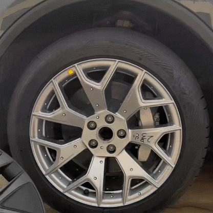 Model Y L Wheel Covers 19" Mecha Wheels Hubcaps Inspired By Model Y Performance