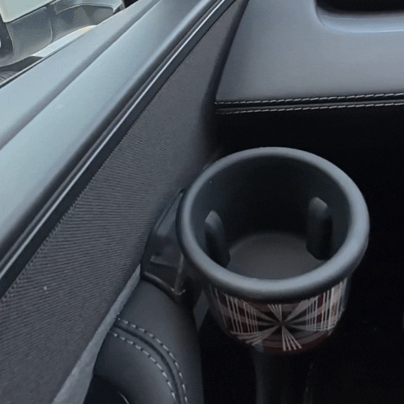 Model Y Juniper/ Y L ABS Side Door Cup Holder Plaid Style Storage Drink Holder
