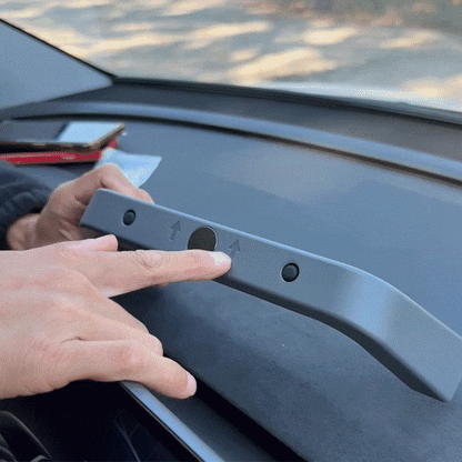 Model Y Juniper/ 3 Highland Under Screen Storage Organizer Cyberpunk Style Center Console Organizer Tray with Anti-Slip Silicone Pad