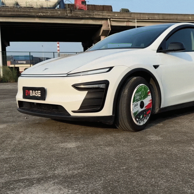 Model Y Juniper Aero Wheel Covers International Soccer Style Hubcaps for Tesla 18/19/20/21 Inch Wheels