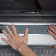 EVBASE Model Y Colorful Door Sill Protector Welcome Pedal Illuminated Door Sill For Tesla