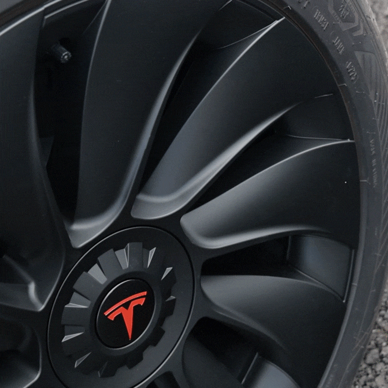 Model Y Juniper 19 inch Wheel Covers Überturbine Style Matte Hubcaps for Tesla Crossflow Wheels