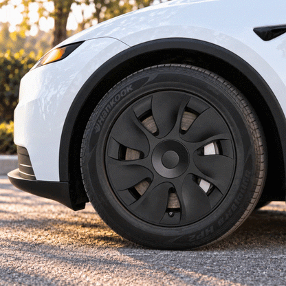 Model Y Juniper Standard 18inch Wheel Covers Aperture Wheels Cyclone Style Hubcaps