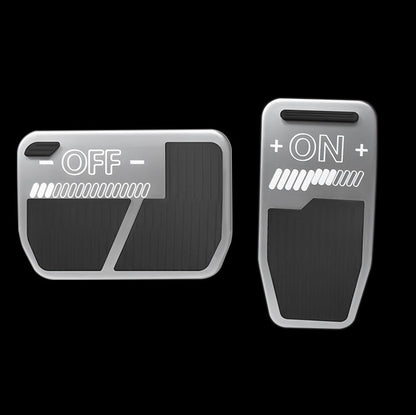 New Brake Pedal Covers Model 3 Y Non-Slip Performance Foot Silver Pedal Covers for Tesla