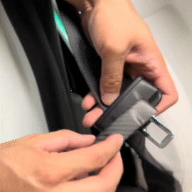Tesla Model 3 Y Seat Belt Fascia Cover Real Carbon Fiber Tesla Interior Accessories Seatbelt 2pcs