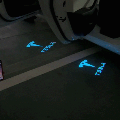 Model Y Juniper Puddle Lights 64-Color Changing Door Projection Lights with Smart APP Control for Model 3/Y/X/S