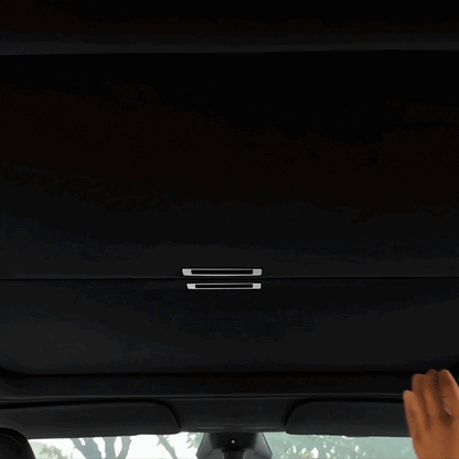 Model Y L Retractable Sunshade Glass Roof Sun Shade with Roll Fabric Style Heat Insulation & UV Protection