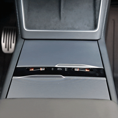 RGB USB Hub Adapter With Ambient Light for Tesla Model Y Juniper/ 3 Highland Center Console Multiport Hub Adapter