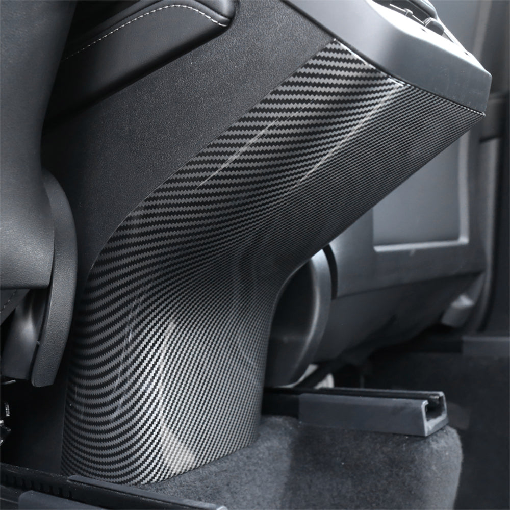 Model 3/Y Rear Door Sill Prevention Kick Plate Rear Guard Pedal | Carbon Fiber Texture for Tesla