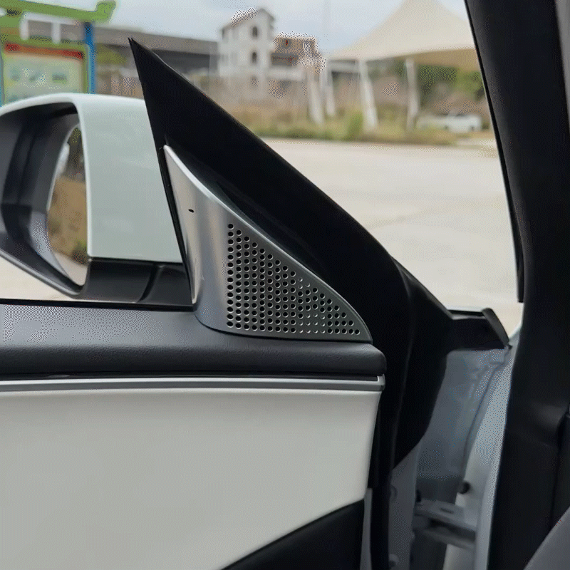 Model 3 Highland Blind Spot Monitor A-Pillar BSD Warning Light Cover-ABS