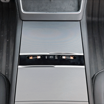 RGB USB Hub Adapter With Ambient Light for Tesla Model Y Juniper/ 3 Highland Center Console Multiport Hub Adapter