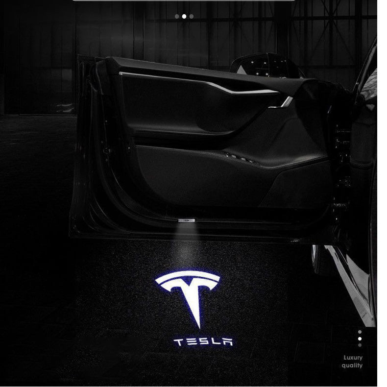 Tesla Model 3 Y Puddle Lights Projector Door Step Light Accessories In -  EVBASE-Premium EV&Tesla Accessories