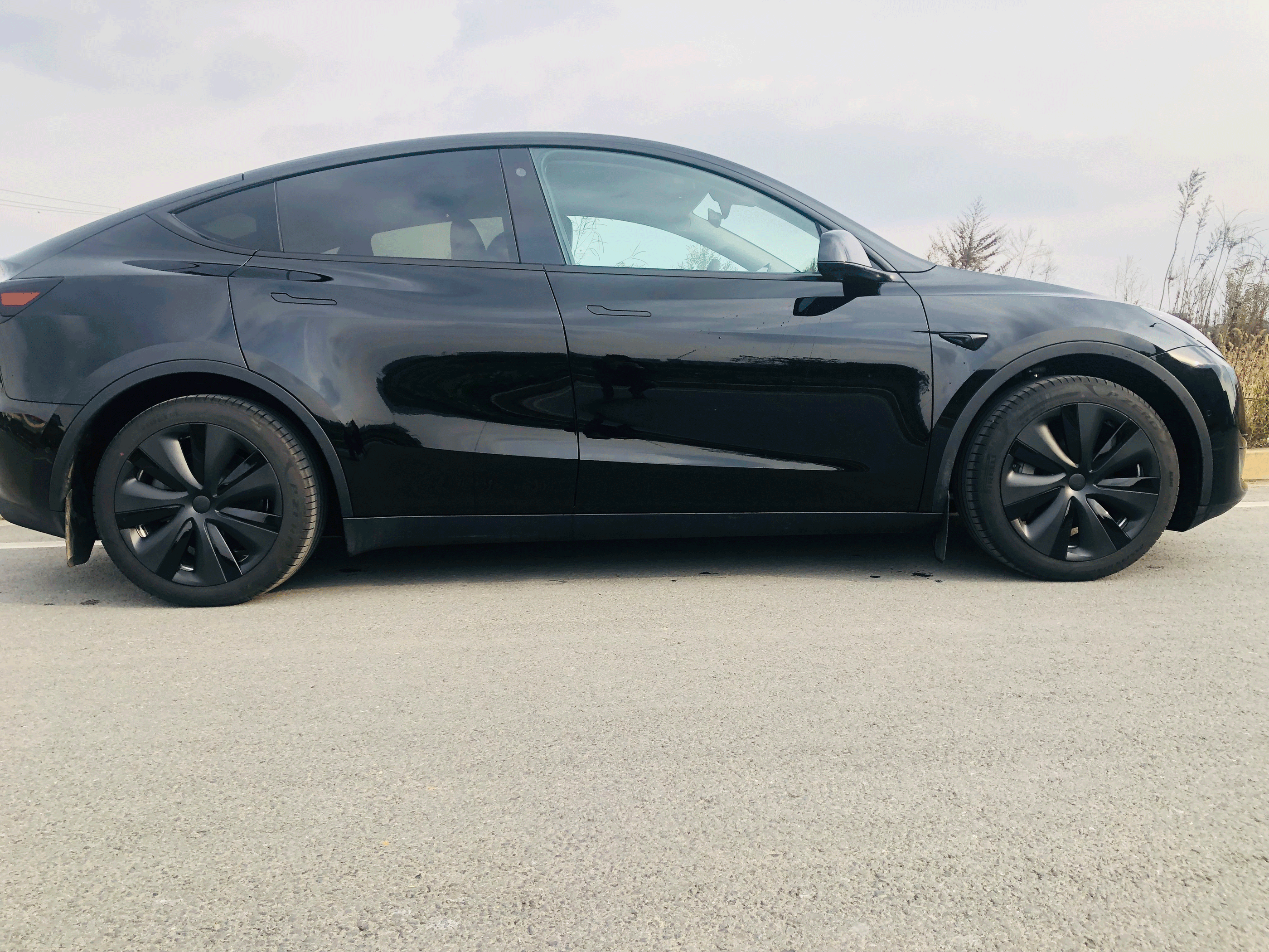 Model Y Gemini Wheel Covers 19 inch Sport Model S Version Wheel Cap 4PCS Matte for Tesla