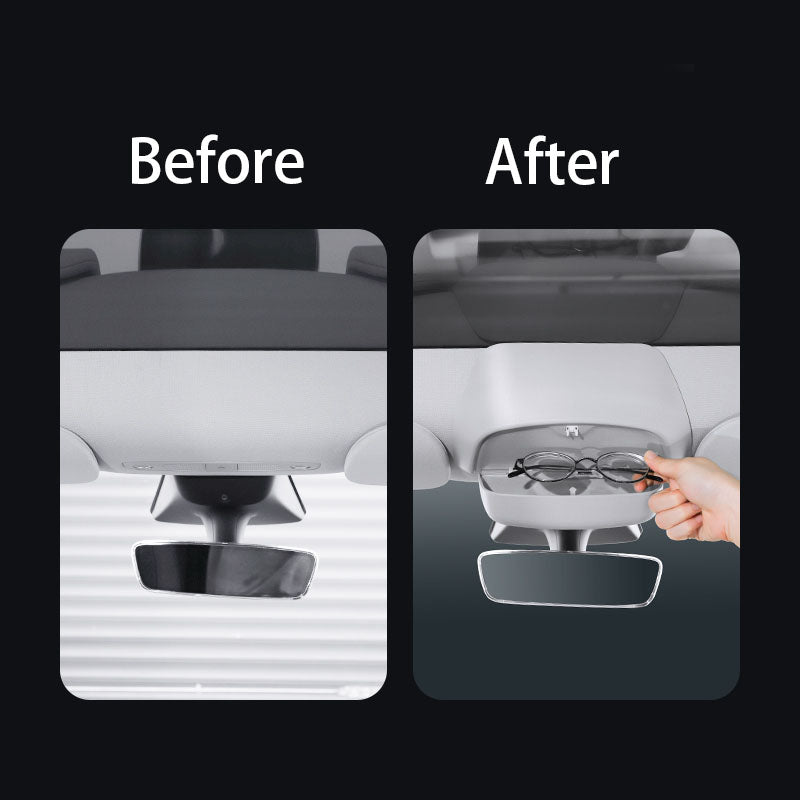 Auto-Brillen-Etui Beflockung Sonnenbrille Aufbewahrungsbox Ersatz für Tesla  Model Y 20202023
