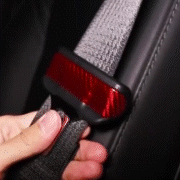 Model 3 Y Seat Belt Fascia Cover Real Carbon Fiber for Tesla Interior Accessories Seatbelt 2pcs
