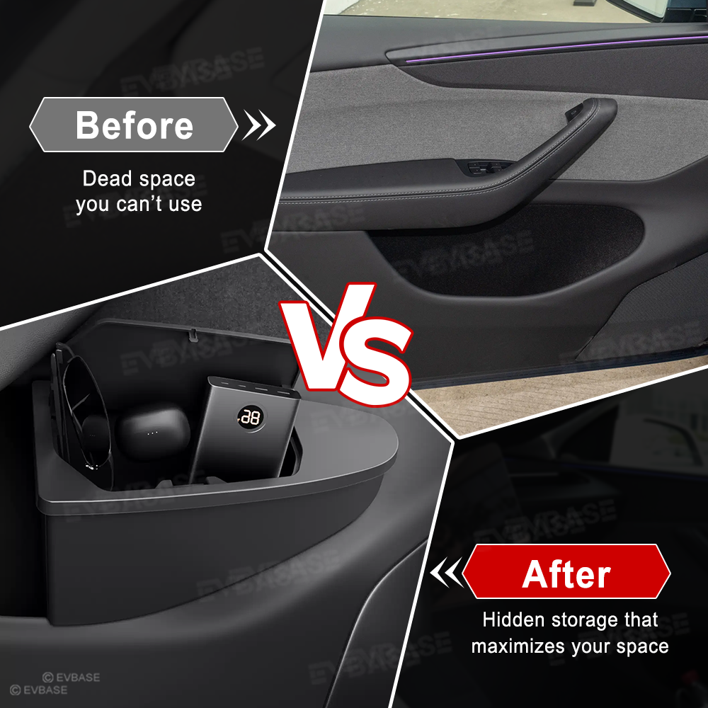Model Y Juniper/ 3 Highland Front Door Trash Can Hidden Storage Organizer for Tesla