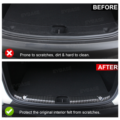 Model Y Juniper Rear Trunk Sill Protector Rear Bumper Guard Stainless Steel Trunk Sill Plate Cover