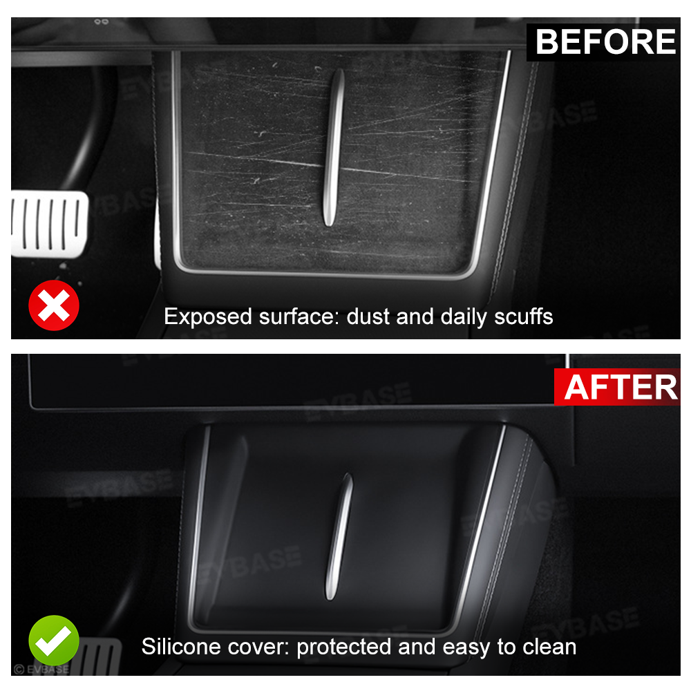 Model Y L Center Console Wireless Charging Pad Liner Silicone Charger Protector Anti-Slip Mat