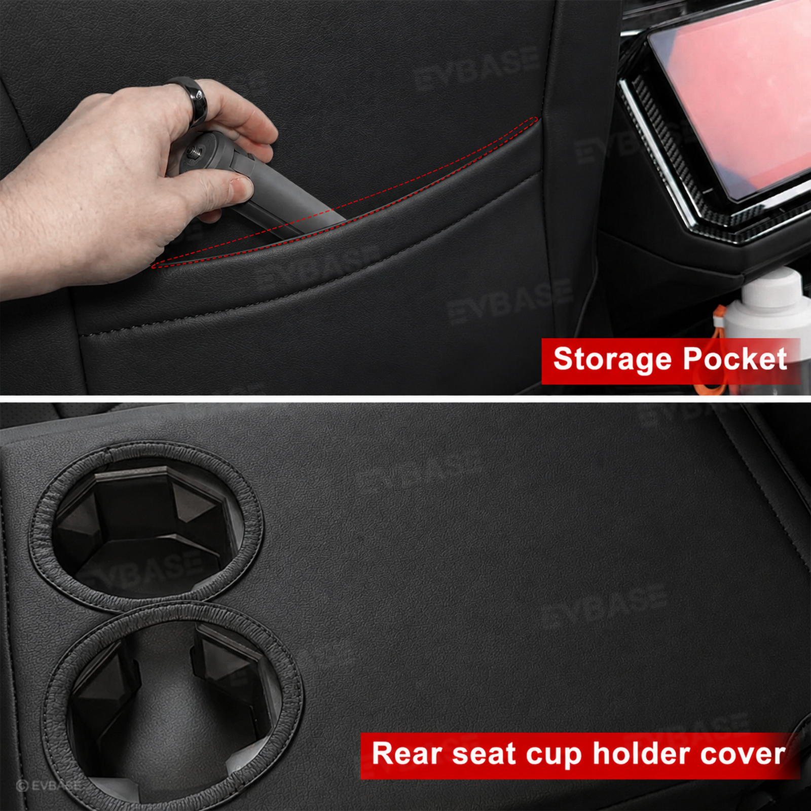Cybertruck Seat Covers Waterproof Nappa Leather Cyberpunk-Inspired Style Seat Protector
