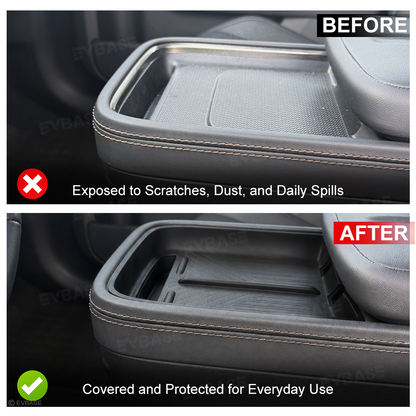 Center Console Wireless Charging Pad Liner for Rivian R2 Silicone Non-Slip Waterproof Protective Mat Phone Charging Area Liner