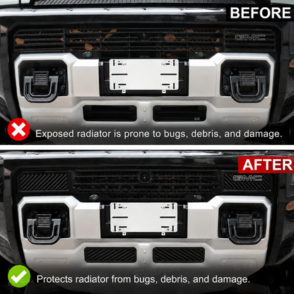 Hummer EV Front Bumper Grille Mesh Insert Front Radiator Protection Bug & Debris Screen
