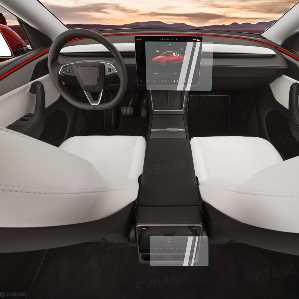 Model Y Juniper Screen Protector High Definition Clear Shields For Tesla Front Screen & Rear Display