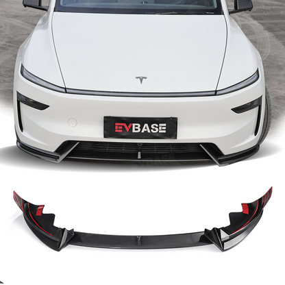 Tesla Front Lip For Model Y Juniper V Style Front Splitter ABS Front Apron Body Kit