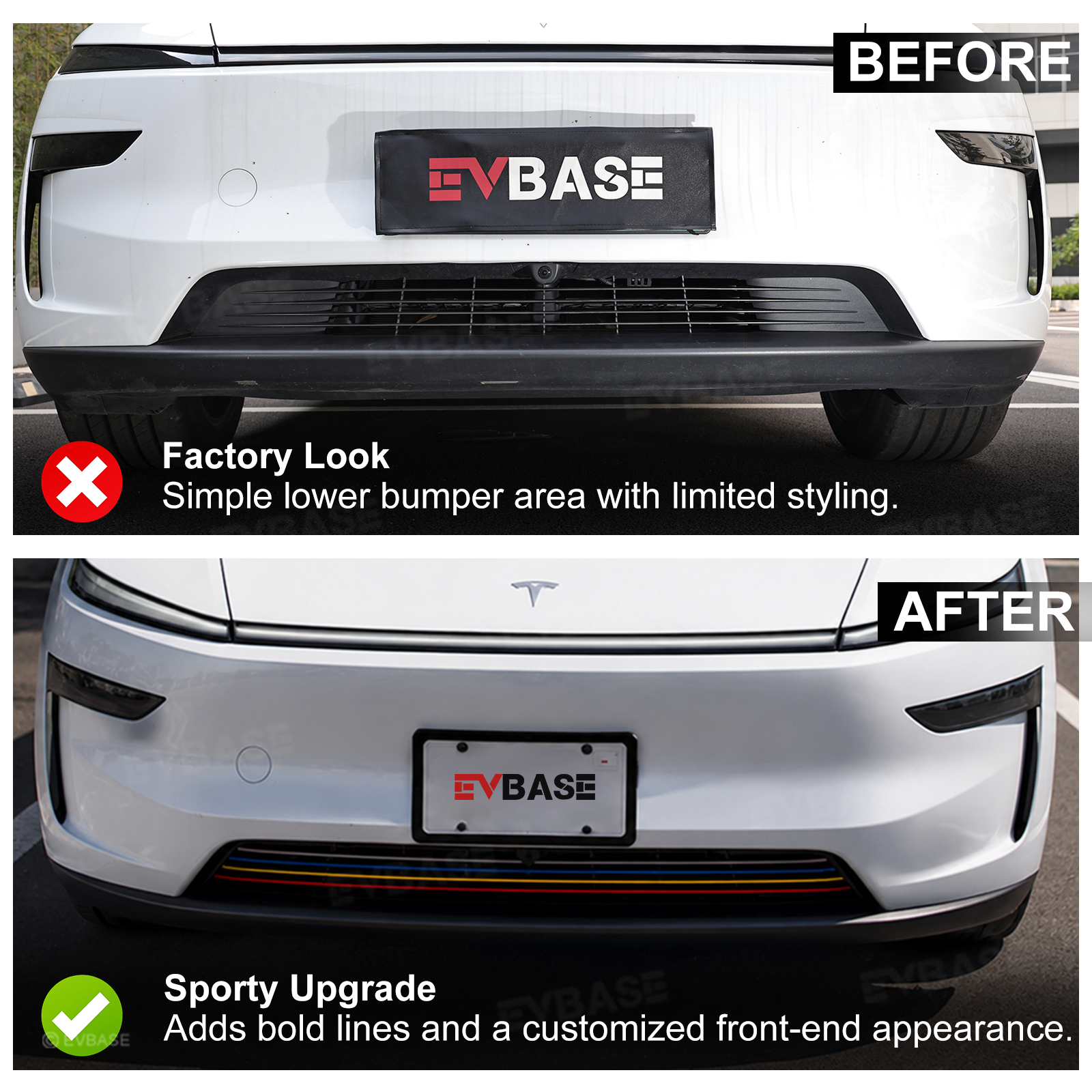 Model Y Juniper Front Bumper Lower Grille Trim Mesh Grille Decorative Cover Exterior Styling Upgrade