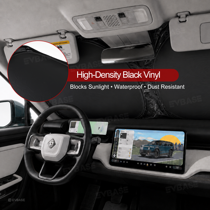 Sunshade for Rivian R2 Side Window Shade & Windshield Sun Shade & Glass Roof Sun Visor Foldable Heat Reflective Protector