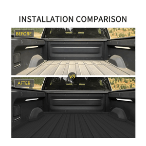 Rivian R1T Truck Bed Mat Liner Foldable Rivian Truck Accessories All Weather R1T Truck Rugged Bed Liner