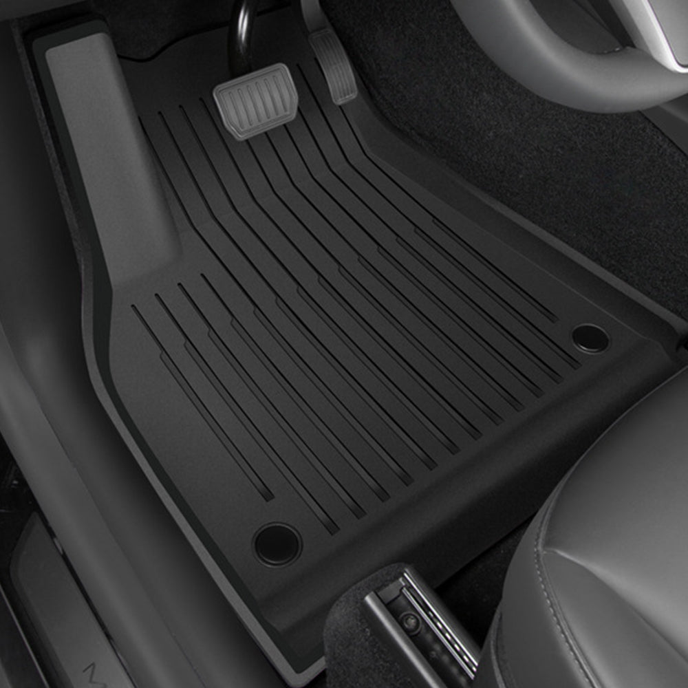 Tesla Model 3 Y Floor Mats 3D TPE Anti Slip Waterproof All Weather Tesla Floor Mat EVBASE Model Y 2019 3pcs set Floor Mats Left Hand Side