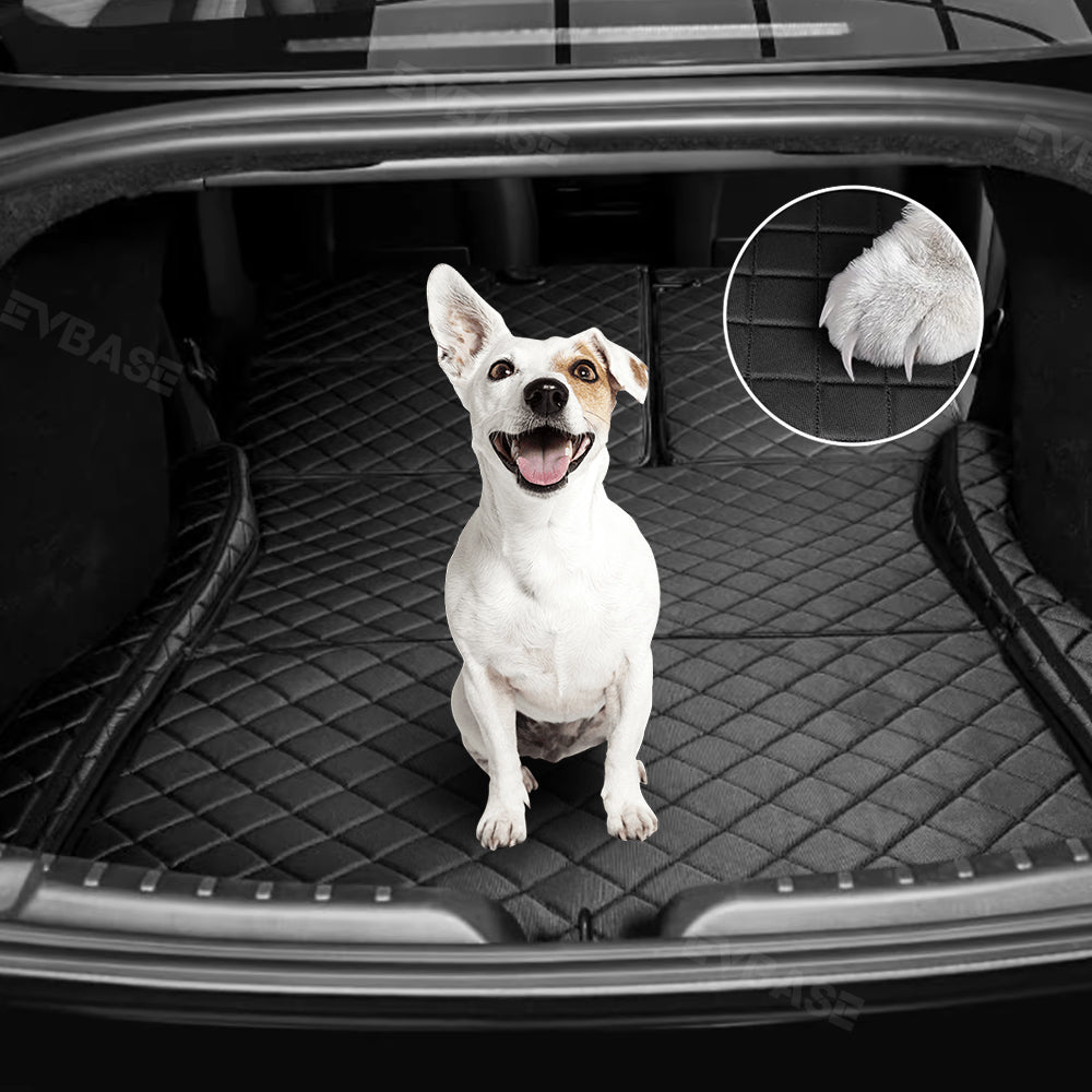Model 3/Y/3 Highland Trunk Mat Rear Cargo Liner Oxford Cloth Waterproof Pet Mat Floor Protector for Tesla