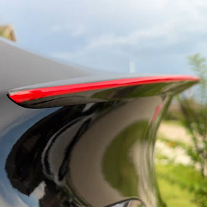 EVBASE Tesla Red Real Carbon Fiber Spoiler Wing for Model 3/Y