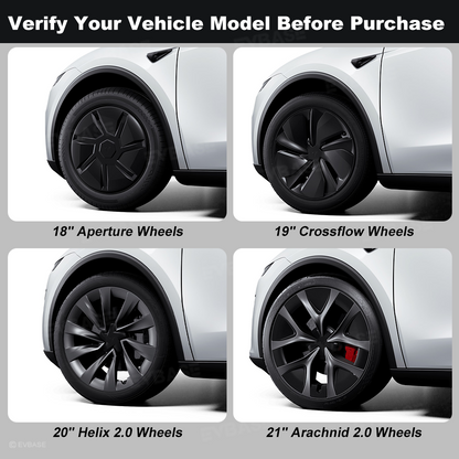 Model Y Juniper Aero Wheel Covers Custom UV-Printed Graphic Hubcaps for Tesla 18/19/20/21 Inch Wheels