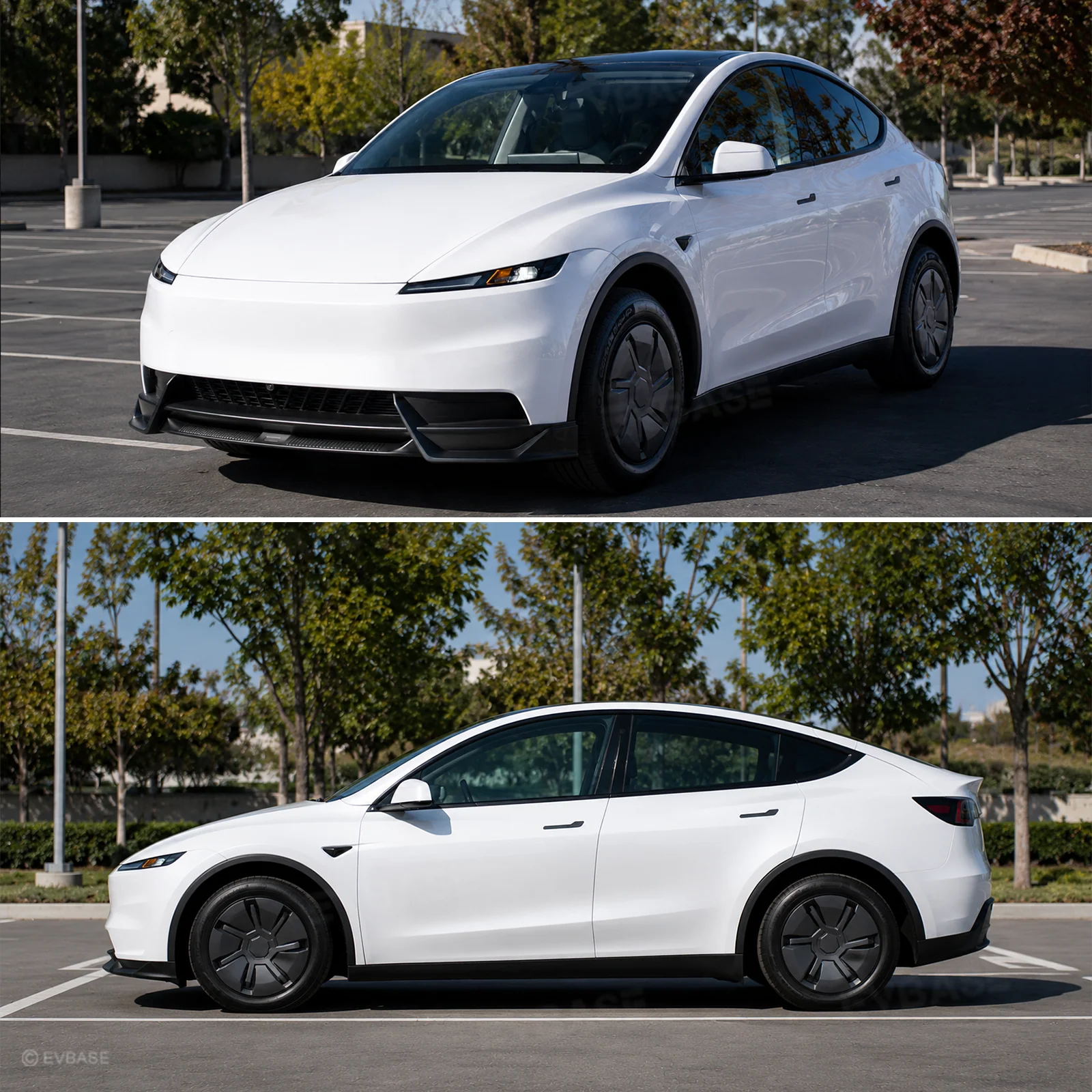 Model Y Juniper Front Bumper Lip Spoiler Fascia Splitter Sporty Style for Tesla Body Kit