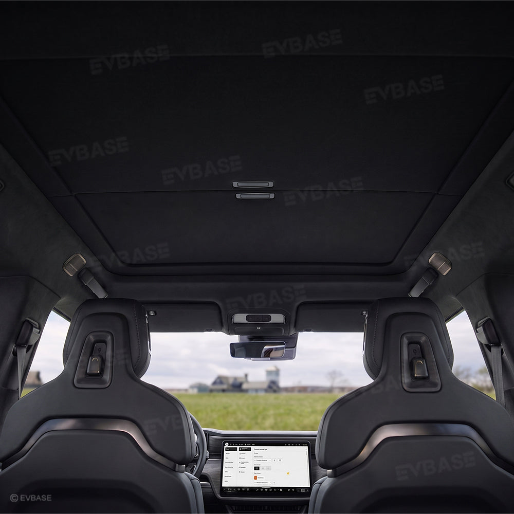 Retractable Roof Sunshade for Rivian R2 Glass Sunroof Shade UV Protection & Heat Insulation