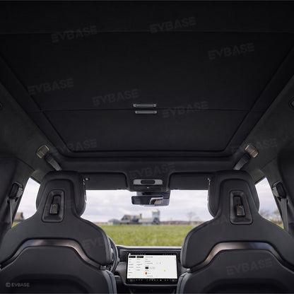 Retractable Roof Sunshade for Rivian R2 Glass Sunroof Shade UV Protection & Heat Insulation