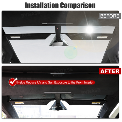 Cybertruck Upper Front Windshield Sun Shade Anti-Glare Mesh Visor
