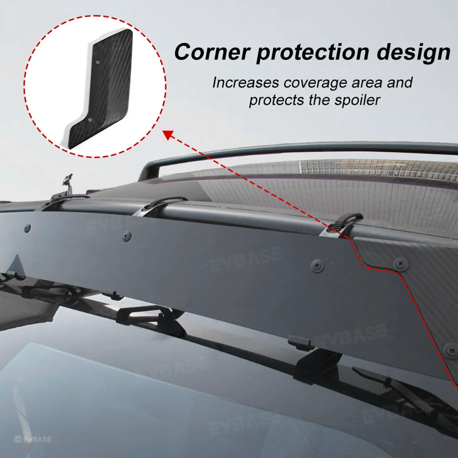 Model Y/ Y Juniper/ YL Roof Rack Wind Deflector for Reduced Wind Noise