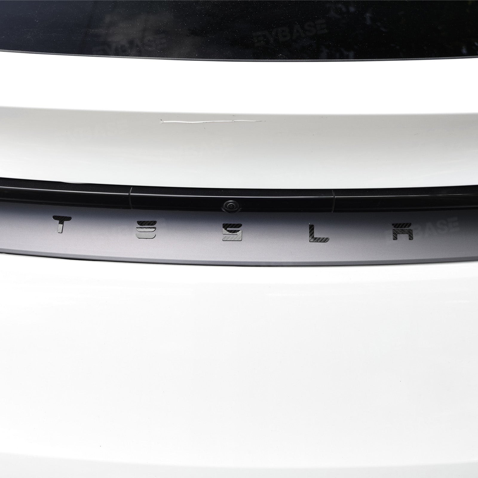 Model Y Juniper/ 3 Highland T-E-S-L-A Lettering Tailgate Emblem Decal Real Carbon Fiber Logo