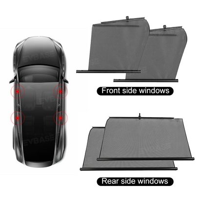 Model 3/Y Side Window Shade Custom Retractable Front & Rear Window Sun Shade Privacy Protection