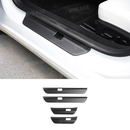 Tesla Model Y Juniper Real Carbon Fiber Upgrade Kit Full Interior Protection Cover Trim Overlay