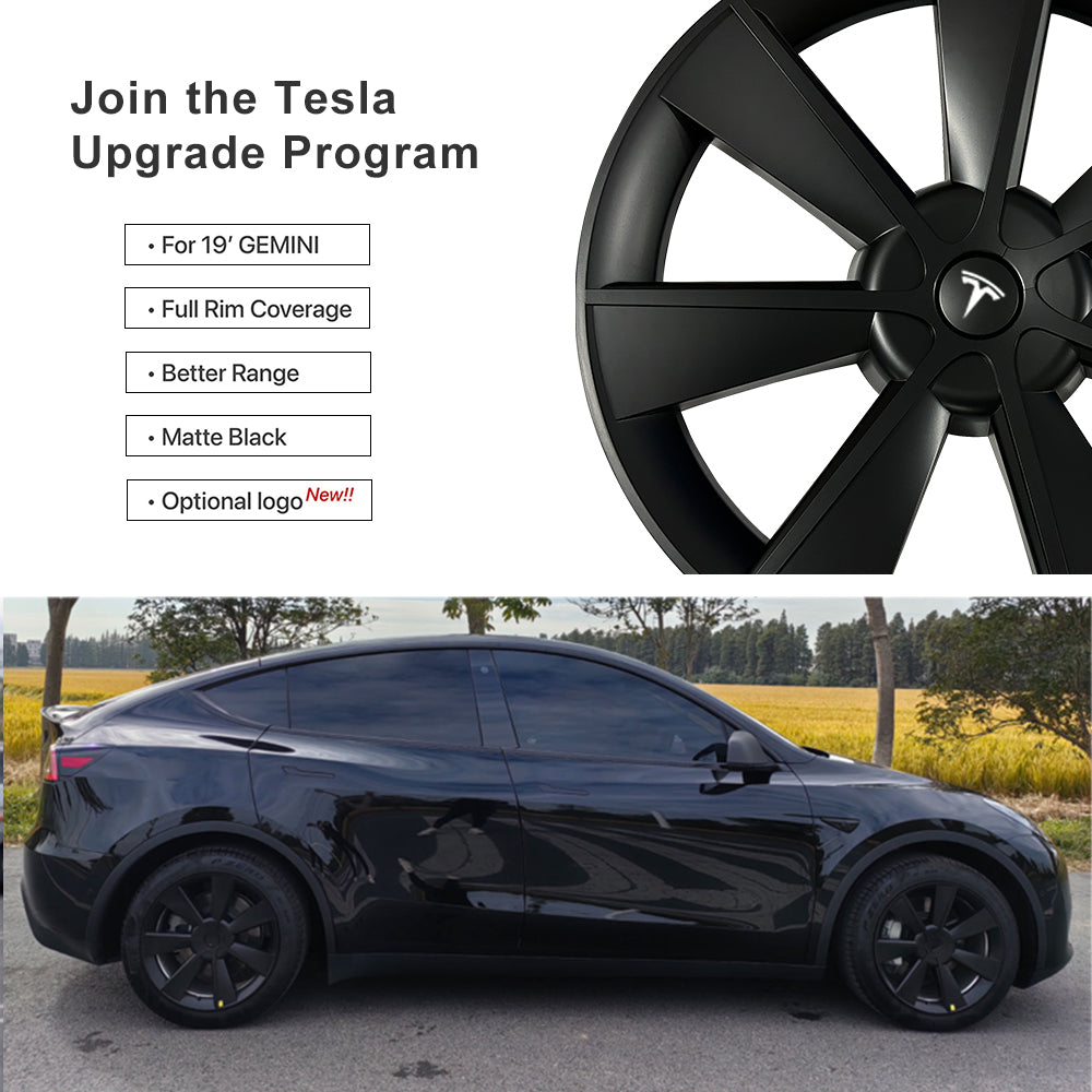 EVBASE Tesla Model Y Gemini Wheel Covers 19inch Aftermarket Wheel cove