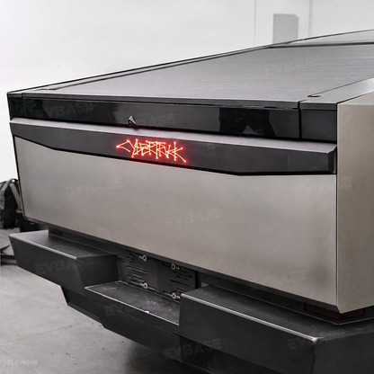 Cybertruck Tailgate Protector 2.0 OEM-Style Anti-Scratch ABS Tailgate Trim Cover with Illuminated LED Logo