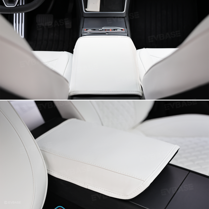 Model Y Juniper Seat Covers Waterproof Breathable NAPPA Leather Seat Protector with Diamond Quilted Design